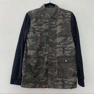 XXX Rude Camo Jacket with Fleece Sleeves